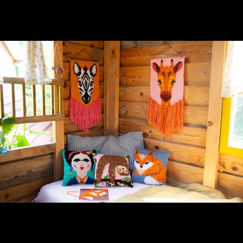 Kit DIY Broderie și Tapiserie de Perete – Zebra Wall Art, Sozo - Imaginea 3